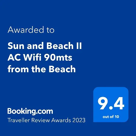 Appartement Sun And Ii Ac Wifi 90mts From The *